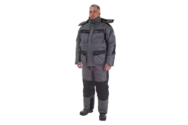Картинка Костюм зимний Higashi "Winter Air" SE, Grey/Black, -45, (XL) от магазина Главный Рыболовный