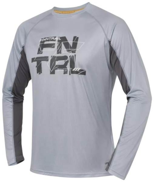 Картинка Лонгслив Finntrail Wave Logo Grey (S) от магазина Главный Рыболовный
