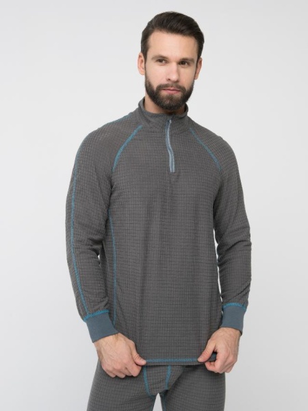 Картинка Термобельё Huntsman "Thermoline ZIP", флис, серый (52-54, Рост: XL) от магазина Главный Рыболовный