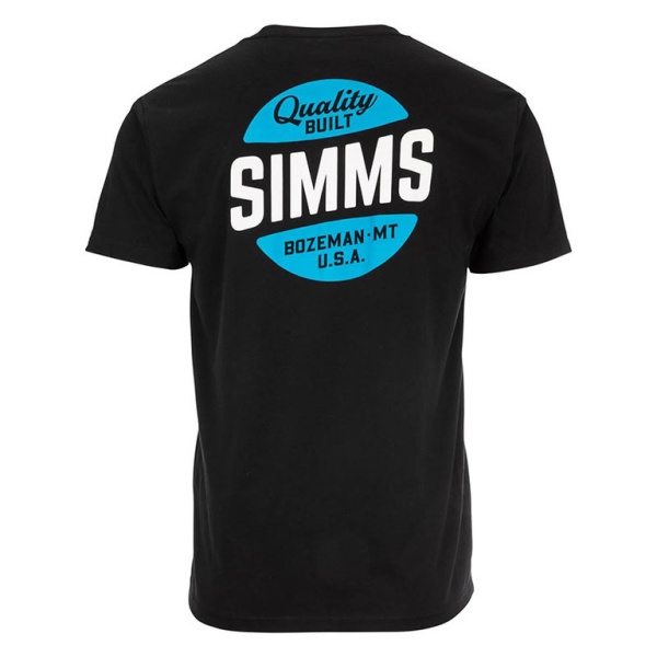 Картинка Футболка Simms Quality Built Pocket T-Shirt Black (L) от магазина Главный Рыболовный