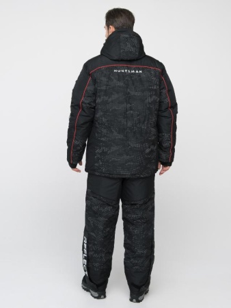 Картинка Костюм зимний Huntsman "Siberia Reflect", Reflex Membrane, чёрный (56-58/170-176) от магазина Главный Рыболовный