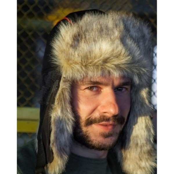 Картинка Шапка-ушанка зимняя Huntsman "Reflect", Reflex Membrane, чёрный мех волк (58-60) от магазина Главный Рыболовный