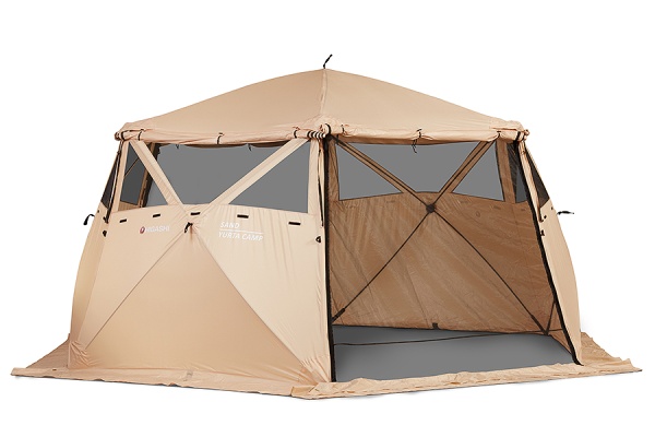 Картинка Кухня-шатер Higashi Yurta Сamp Sand II 420X420X210X 4 кармана, 18 кг от магазина Главный Рыболовный