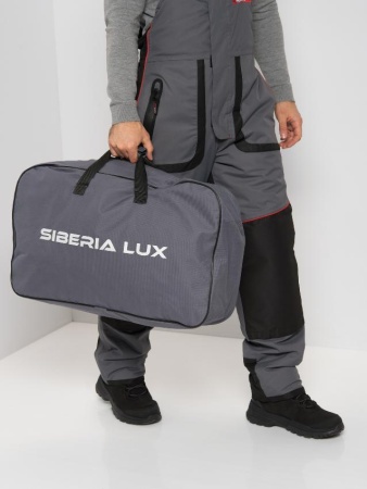 Картинка Костюм зимний Huntsman "Siberia LUX", Breathable, серый/черный (44-46/182-188) от магазина Главный Рыболовный