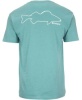 Картинка Футболка Simms Walleye Outline T-Shirt, Oil Blue Heather (S) от магазина Главный Рыболовный