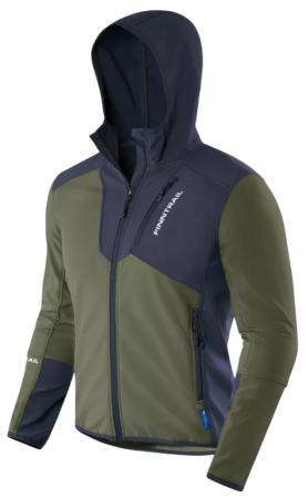 Картинка Термокуртка Finntrail Softshell Nitro Khaki (S) от магазина Главный Рыболовный