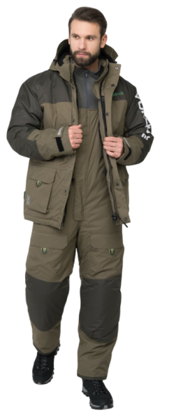 Картинка Костюм зимний Huntsman "Yukon Ice", Breathable, хаки (56-58/182-188) от магазина Главный Рыболовный