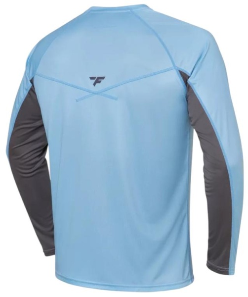 Картинка Лонгслив Finntrail Wave Logo Light Blue (M) от магазина Главный Рыболовный