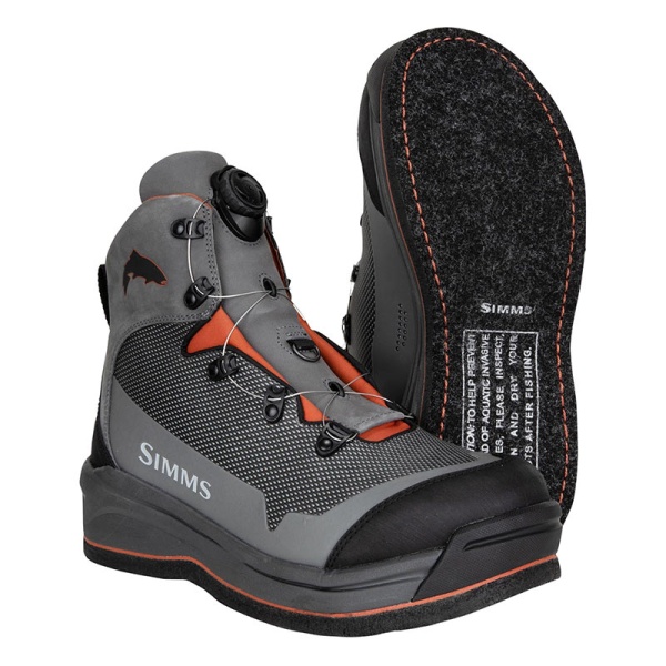 Картинка Ботинки забродные Simms Guide BOA Boot - Felt, Slate (11)  от магазина Главный Рыболовный