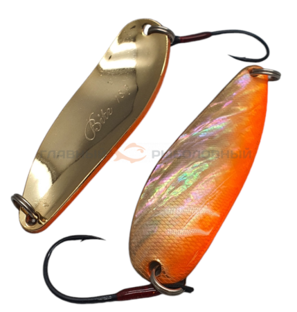 Картинка Блесна колеблющаяся Art Fishing Shell Bite S-3 18 г Fluorescent orange от магазина Главный Рыболовный
