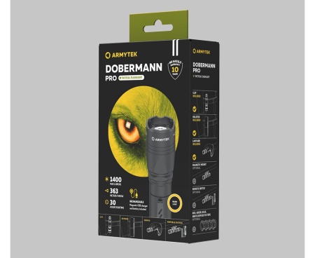 Картинка Фонарь Armytek Dobermann Pro Magnet USB Теплый от магазина Главный Рыболовный