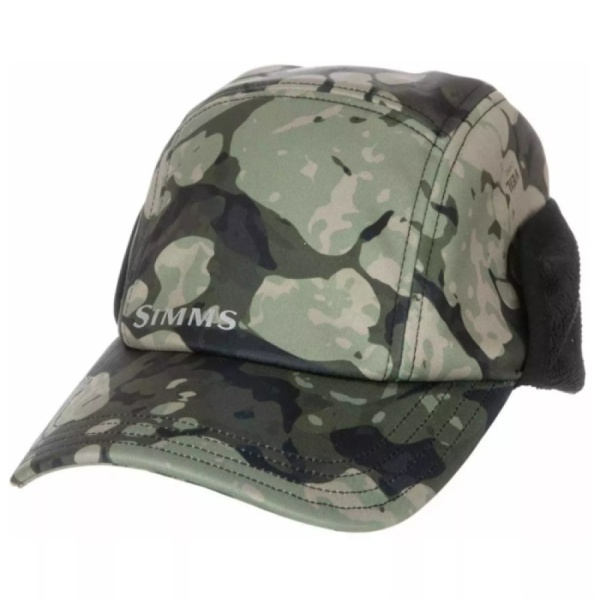 Картинка Кепка Simms Gore-Tex Infinium Wind Cap, Riparian Camo, (S/M) от магазина Главный Рыболовный