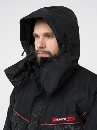 Картинка Костюм зимний Huntsman "Siberia Reflect", Reflex Membrane, чёрный (56-58/170-176) от магазина Главный Рыболовный