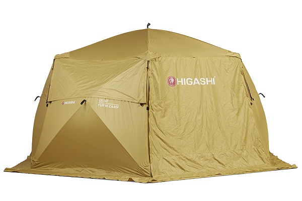 Картинка Кухня-шатер Higashi Yurta Сamp Olive II 420х420х210 см, 4 кармана, 18 кг от магазина Главный Рыболовный
