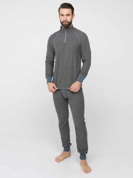 Картинка Термобельё Huntsman "Thermoline ZIP", флис, серый (52-54, Рост: XL) от магазина Главный Рыболовный