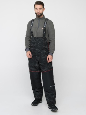 Картинка Костюм зимний Huntsman "Siberia Reflect", Reflex Membrane, чёрный (56-58/170-176) от магазина Главный Рыболовный
