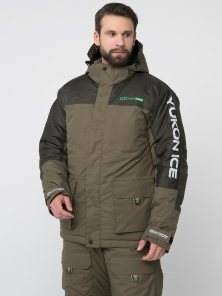 Картинка Костюм зимний Huntsman "Yukon Ice", Breathable, хаки (44-46/170-176) от магазина Главный Рыболовный