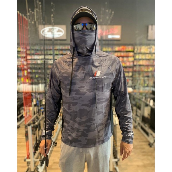 Картинка Худи Major Craft Sun Protection Hoodie MCW-HD23/LGY M от магазина Главный Рыболовный