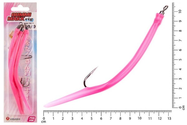 Картинка Оснастка Higashi Gummi Makk rig SB2 №06 Pink (№10-0) от магазина Главный Рыболовный