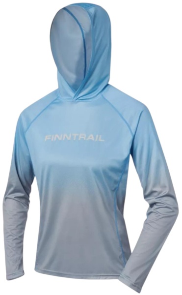 Картинка Лонгслив женский Finntrail Venus Hood W LightBlue (XS) от магазина Главный Рыболовный