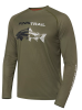Картинка Лонгслив Finntrail Wave Fish Khaki (S) от магазина Главный Рыболовный