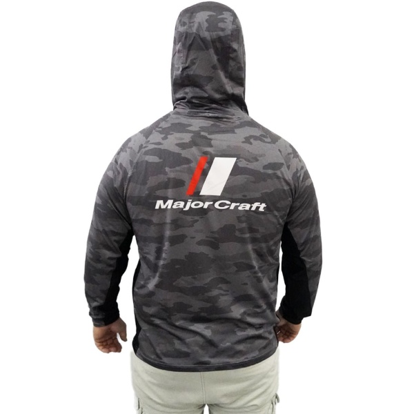 Картинка Худи Major Craft Sun Protection Hoodie MCW-HD23/LGY M от магазина Главный Рыболовный