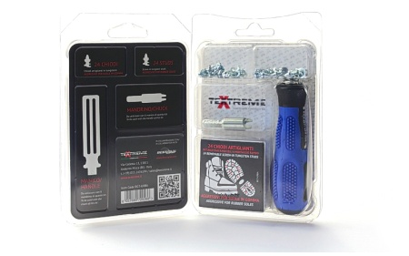 Картинка Набор для шипования ботинок Textreme Kit Tungsten Stud Aggressive for rubber sole Kit (24 шт.) от магазина Главный Рыболовный