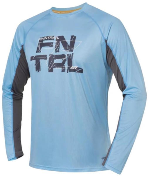 Картинка Лонгслив Finntrail Wave Logo Light Blue (XS) от магазина Главный Рыболовный