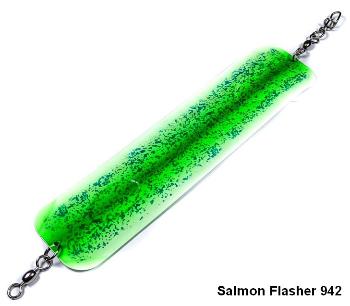 Флешер Salmon Flasher 942 Light Green Glow Body Full Glow Body UV