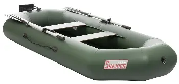 Лодка надувная Тонар Шкипер 280 НТ гребная, зеленый