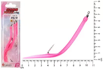 Оснастка Higashi Gummi Makk rig SB3 №06 Pink (№10-0)