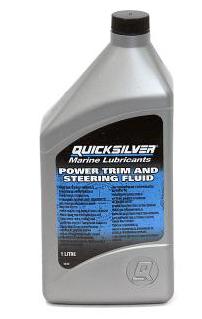 Картинка Жидкость для гидроподъемника/гидроусилителя руля 1 л, Quicksilver Power trim steering fluid от магазина Адмирал моторс