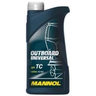 Масло для 2-х тактных моторов Mannol outboard universal, 1 л