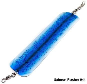 Флешер Salmon Flasher 944 Light Blue Glow Body Full Glow Body UV