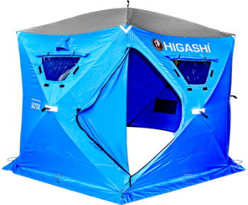 Палатка зимняя Higashi Sota, стеклокомпозитный каркас, синяя