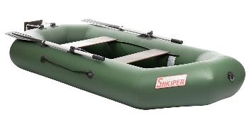 Лодка надувная Тонар Шкипер 260 НТ гребная, зелёный