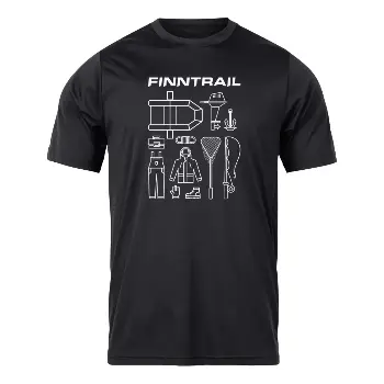 Картинка Футболка Finntrail T2, Black (XS) от магазина Главный Рыболовный