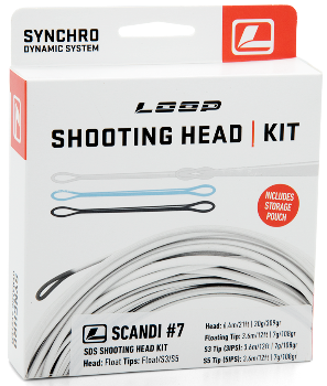 Стреляющая голова Loop SDS Synchro Scandi Kit #6, Floating Belly +3 Tips (F, S3, S5) (США)