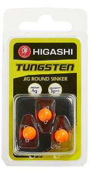 Грузила Higashi Jig Tungsten Sinker R Fluo orange (1гр (set-4pcs))