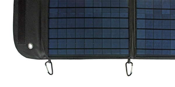 Картинка Солнечная панель портативная Woodland Mobile Power 20W 80х35х1 (слож.33х35х2) от магазина Главный Рыболовный