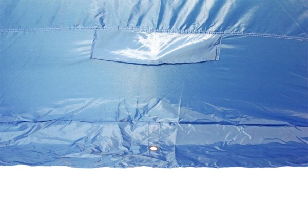 Картинка Палатка зимняя Woodland Ice Fish 2, стеклокомпозитный каркас, синяя, 165*165*185 УЦЕНКА от магазина Главный Рыболовный