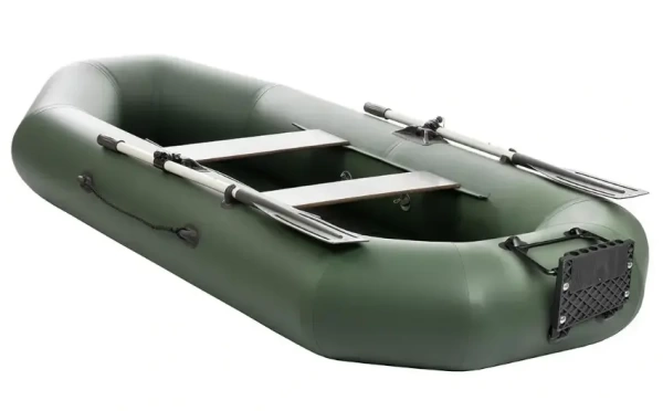 Картинка Лодка надувная Тонар Шкипер 280 НТ гребная, зеленый от магазина Адмирал моторс