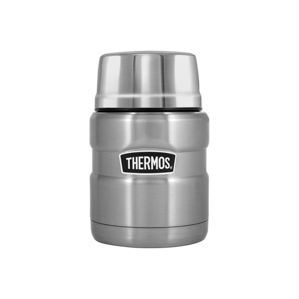 Картинка Термос из нержавеющей стали с ложкой Thermos SK3000-ST, 0,47 л от магазина Главный Рыболовный