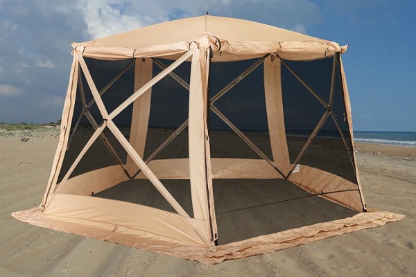 Картинка Кухня-шатер Higashi Chum Mesh Sand, 330х330х210 см, 15 кг от магазина Главный Рыболовный