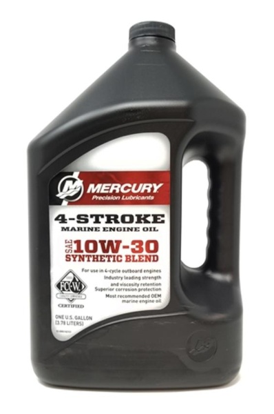 Картинка Масло для 4-х тактных лодочных моторов полусинтетическое Mercury 10W30 4 л от магазина Адмирал моторс