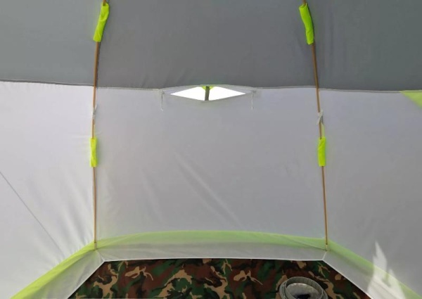 Картинка Палатка зимняя Лотос 3 Эко, стеклокомпозитный каркас, салатовая от магазина Главный Рыболовный