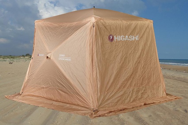 Картинка Кухня-шатер Higashi Chum Mesh Sand, 330х330х210 см, 15 кг от магазина Главный Рыболовный